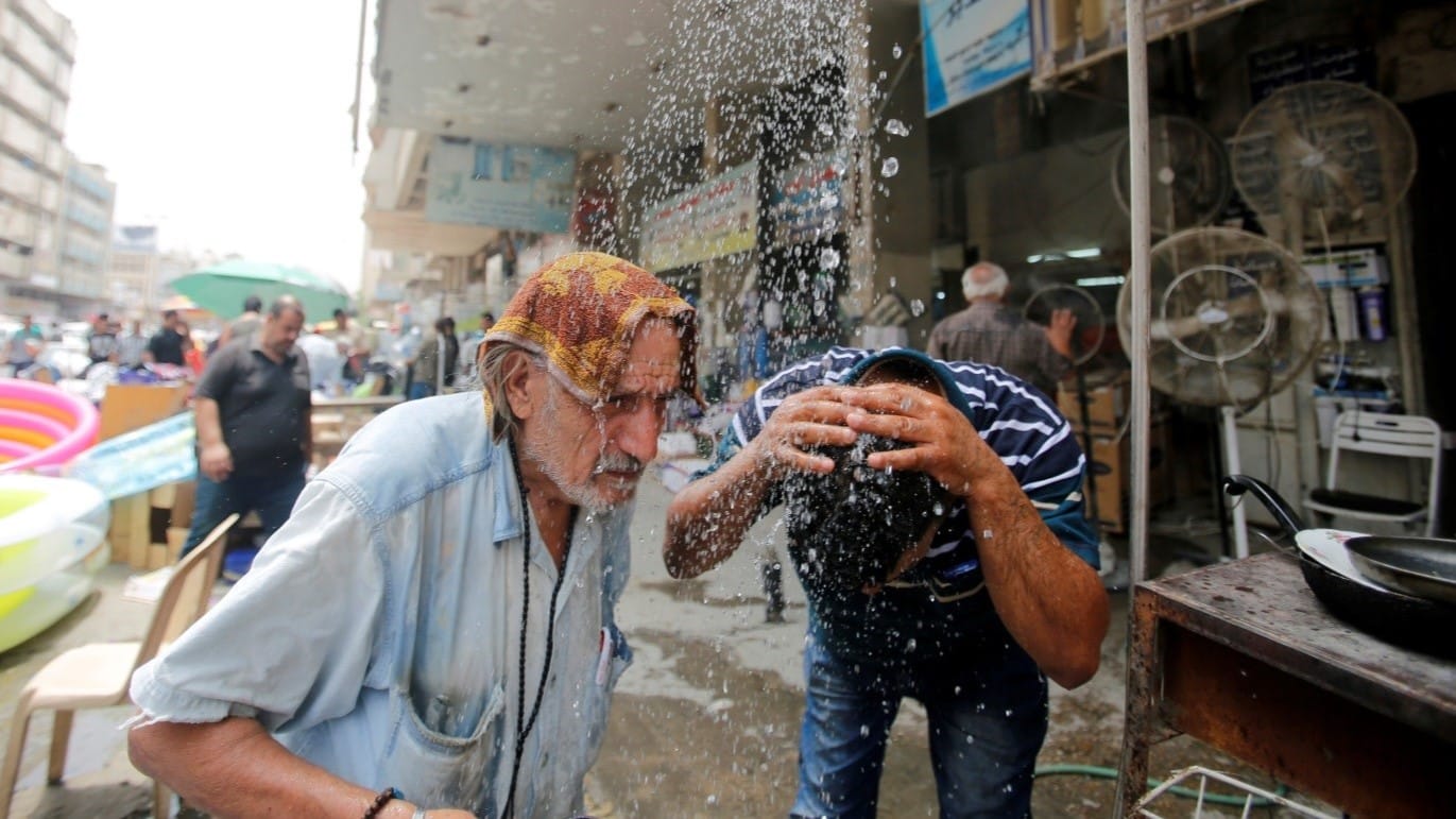 شەپۆلێکی گەرما ڕوو لە عێراق دەکات و پلەکانی گەرما 47 پلە تێدەپەڕێنن