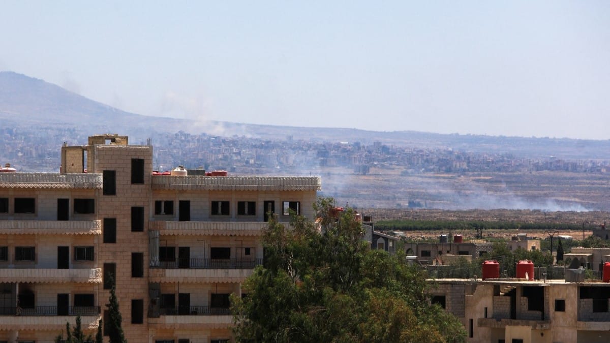 ئیسرائیل زنجیرەیەک هێرشی ئاسمانی کردە سەر شاری دەرعا