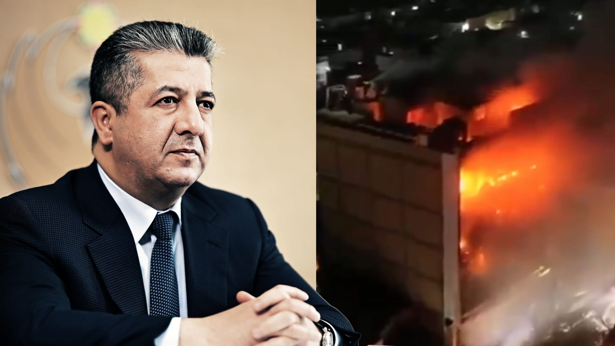 مەسرور بارزانی هاوخەمی بۆ ڕووداوەکای کوت دەردەبڕێت