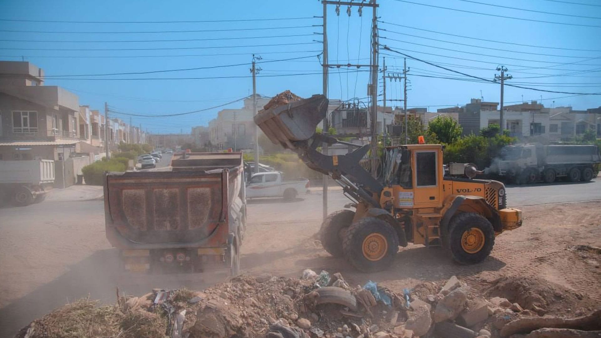 دوای بەدواداچوونێكی ئاڤا 144 گەڵابە زبڵ و خاشاك لە گۆڕەپانێكی هەولێر كۆكرایەوە