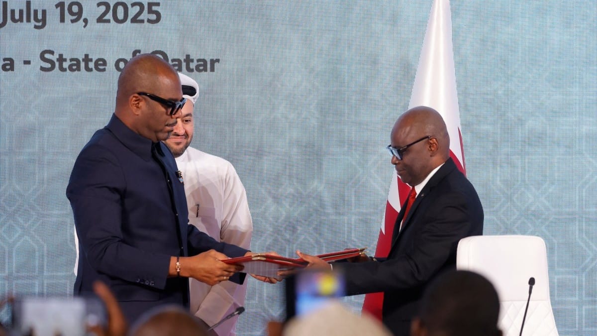 کۆنگۆ و گرووپی ئێم 23 لە قەتەر ڕێککەوتن