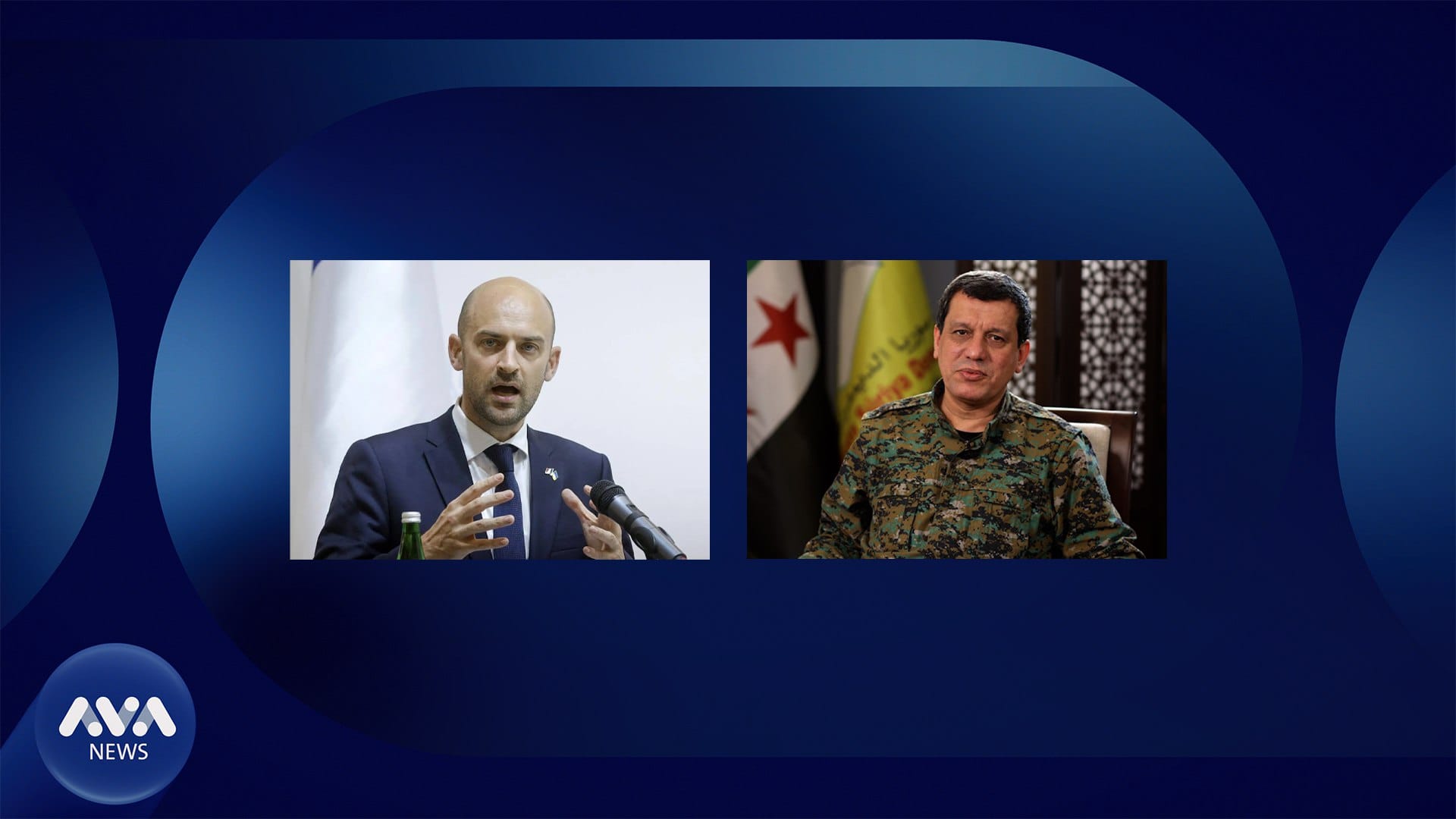 مەزڵووم عەبدی لەگەڵ وەزیری دەرەوەی فەرەنسا کۆبووەوە