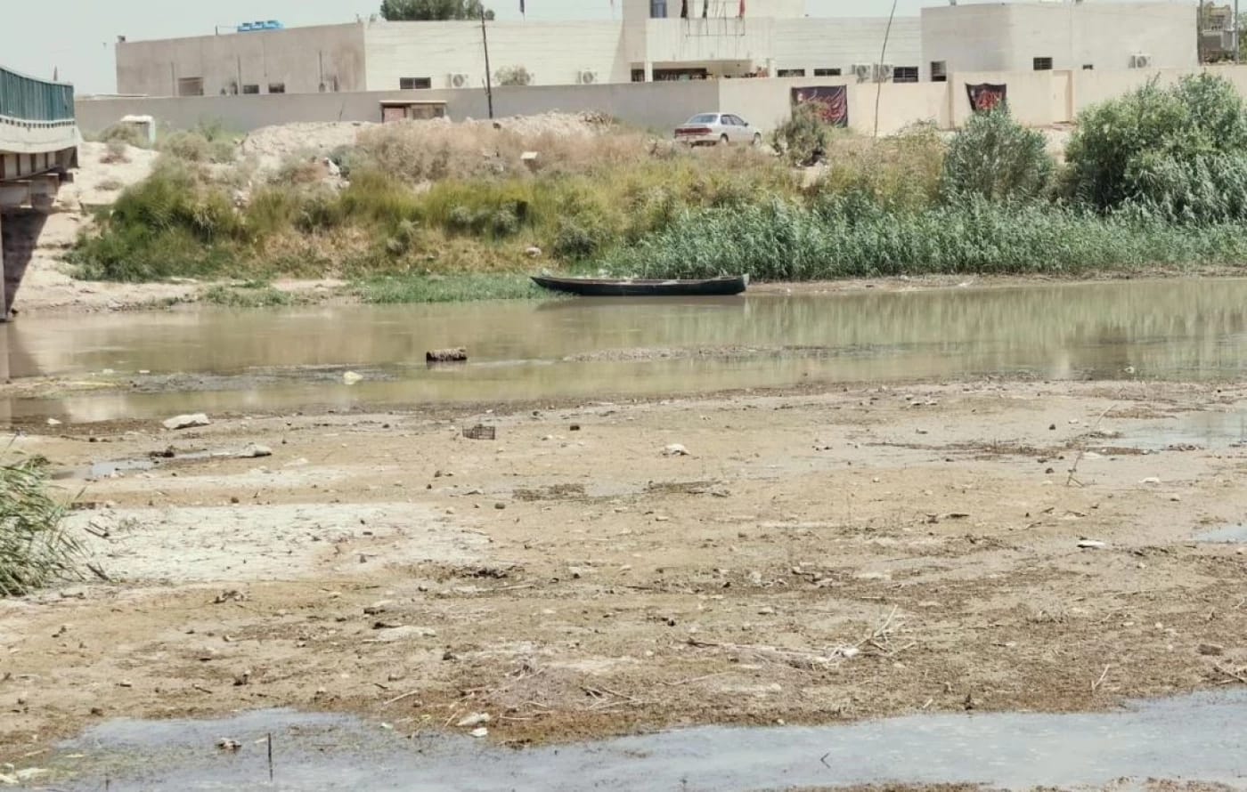 ڕووبارێکی گەورەی ناسریە دەبێتە گۆماو