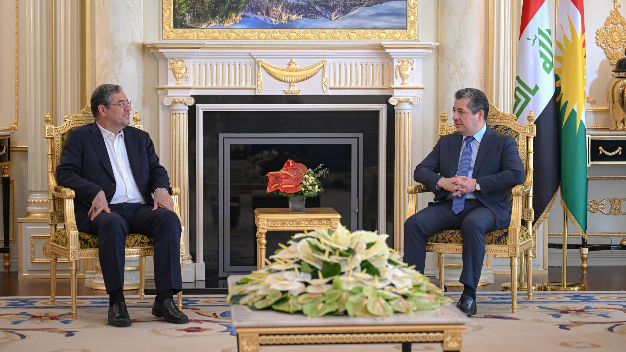 مەسرور بارزانی و پارێزگاری ورمێ برەودان بە بازرگانی لەنێوان کوردستان و ئێران تاوتوێ دەکەن