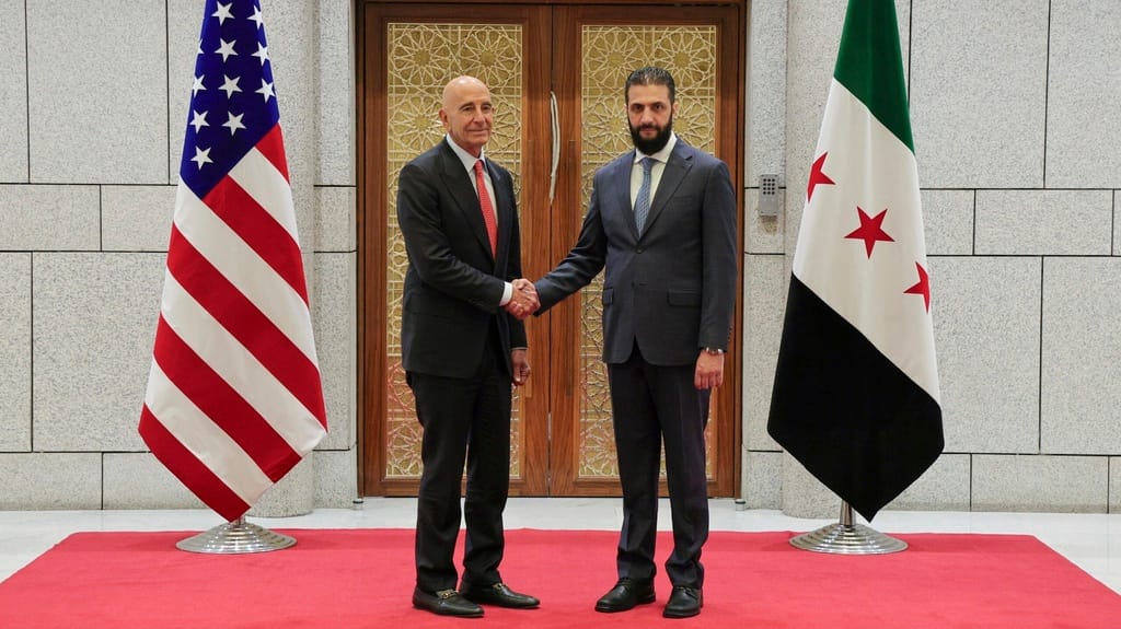 تۆم باراک: پشتیوانی لە ئەحمەد شەرع بۆ ڕووبەڕووبوونەوەی ئێران و داعش لە سووریا زۆر گرنگە