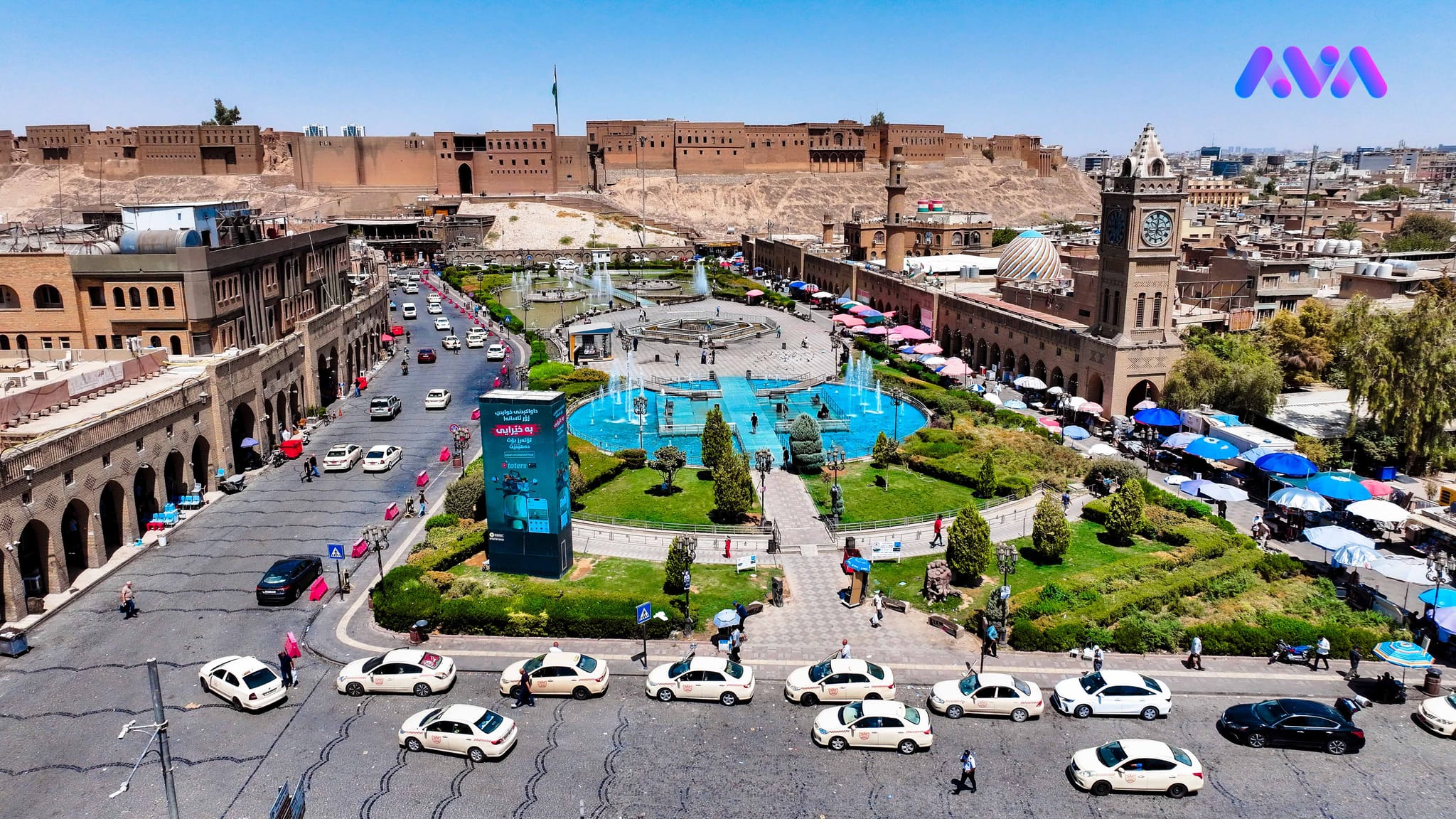 هەڵمەتێكی فراوانی شووشتن و خاوێنكردنەوەی سەنتەری شاری هەولێر بەڕێوەچوو