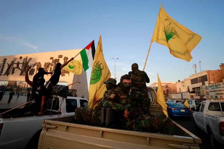 مقاوەمەی ئیسلامی عێراق: ئەمریکا فڕۆکە جەنگییەکانی لە ئاسمانی عێراقدا چڕکردووەتەوە