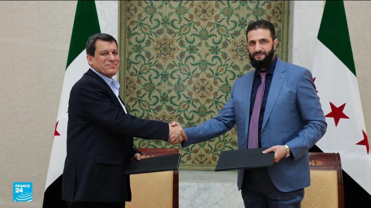 مەزڵووم عەبدی و ئەحمەد شەرع لە دیمەشق چاویان بەیەک دەکەوێت