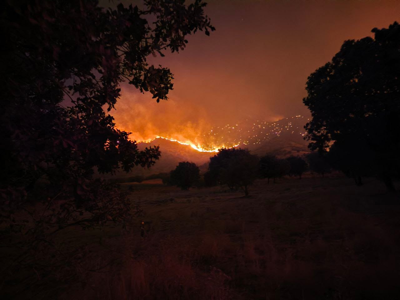 مین و تەقەمەنی ڕێگرە لە كۆنتڕۆڵكردنی ئاگرەكەی پێنجوێن