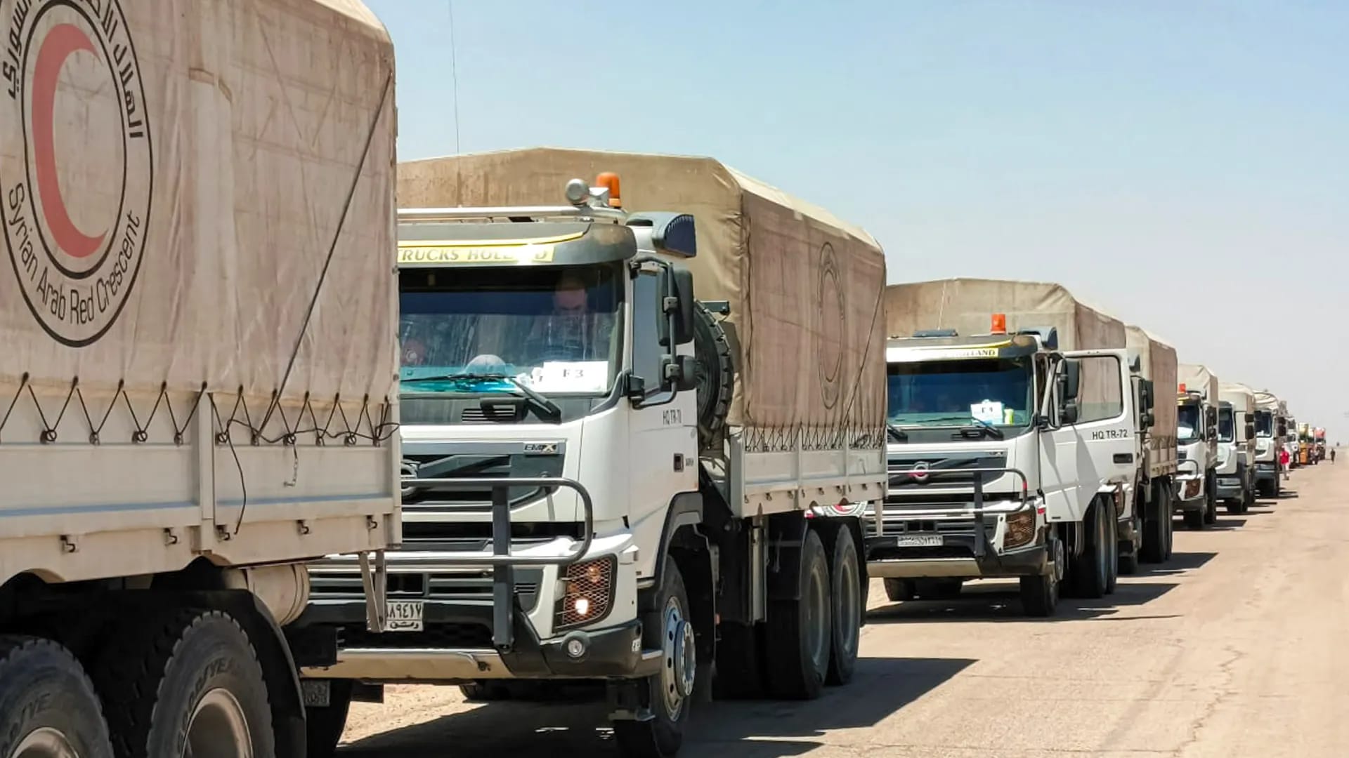 کاروانێکی دیکەی هاوکارییەکان دەگاتە سوەیدا