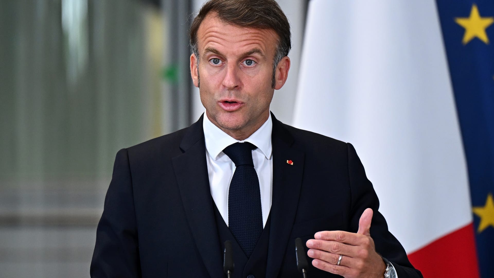 ماکرۆن: هیچ هەوڵێک ڕێگریی لە کۆنفرانسی چارەسەری دوو دەوڵەتی فەلەستین و ئیسرائیل ناکات