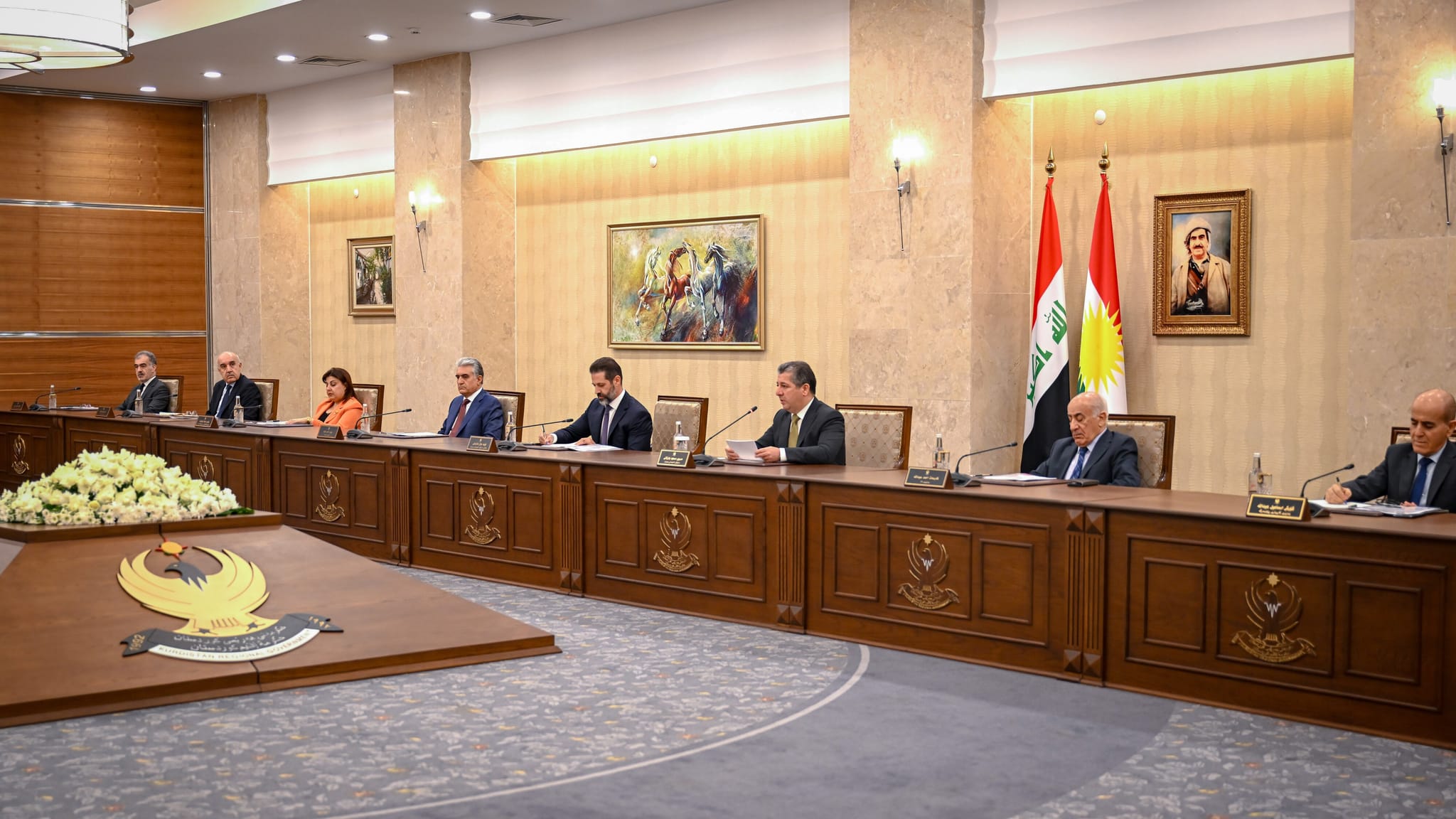 ناوەڕۆکی کۆبوونەوەی ئەنجوومەنی وەزیران لەبارەی مووچە و هەناردەکردنەوەی نەوت