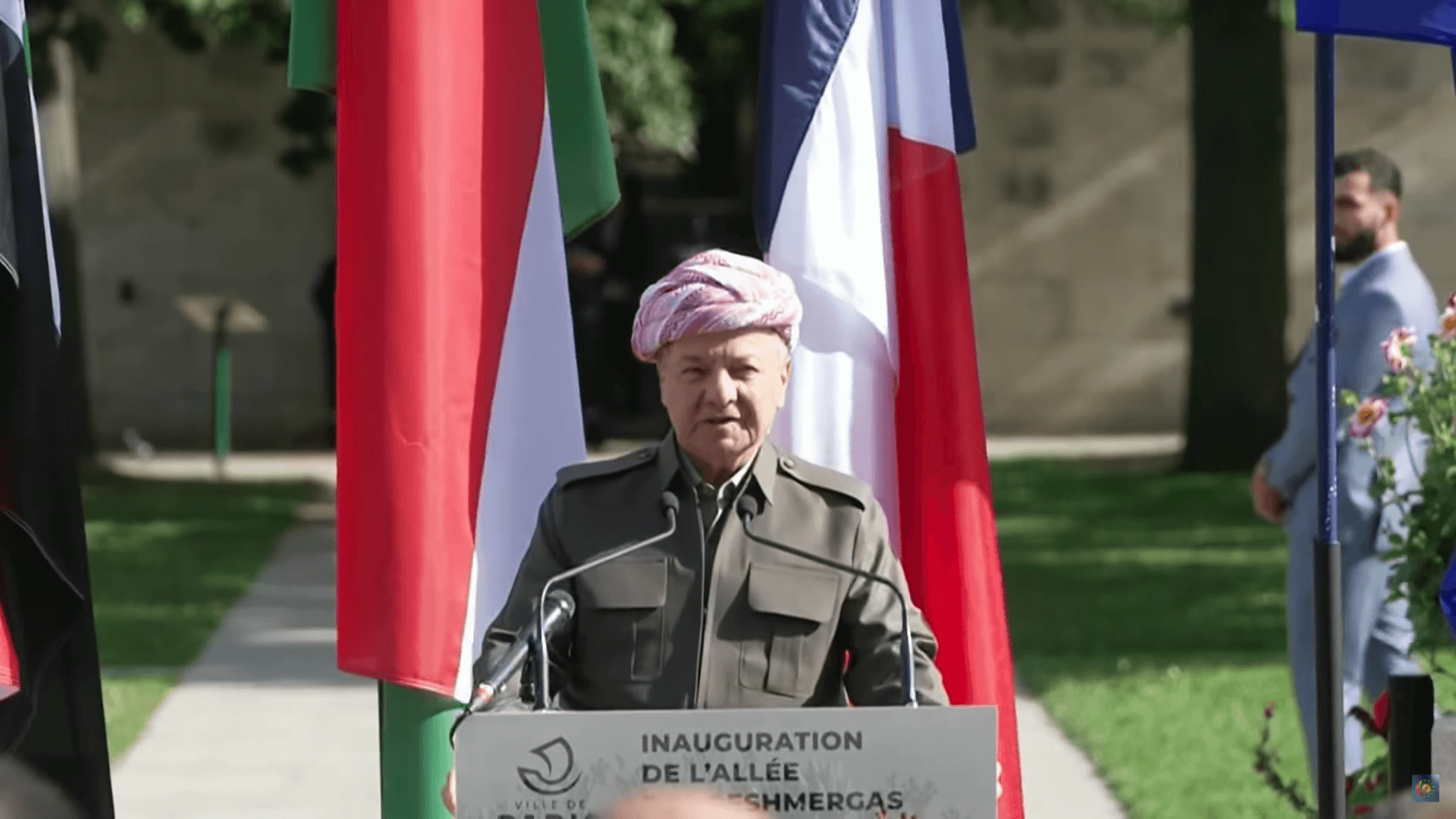 چەند پەیامێکی سەرۆک بارزانی لە پاریس