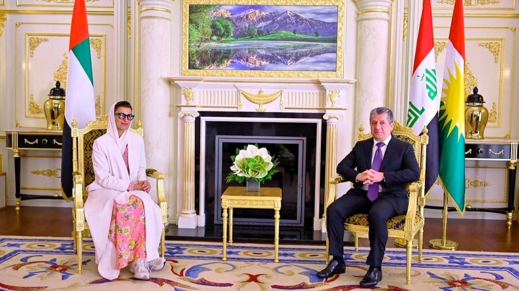 مەسرور بارزانی پێشوازی لە شاندێكی باڵای ئیمارات دەكات