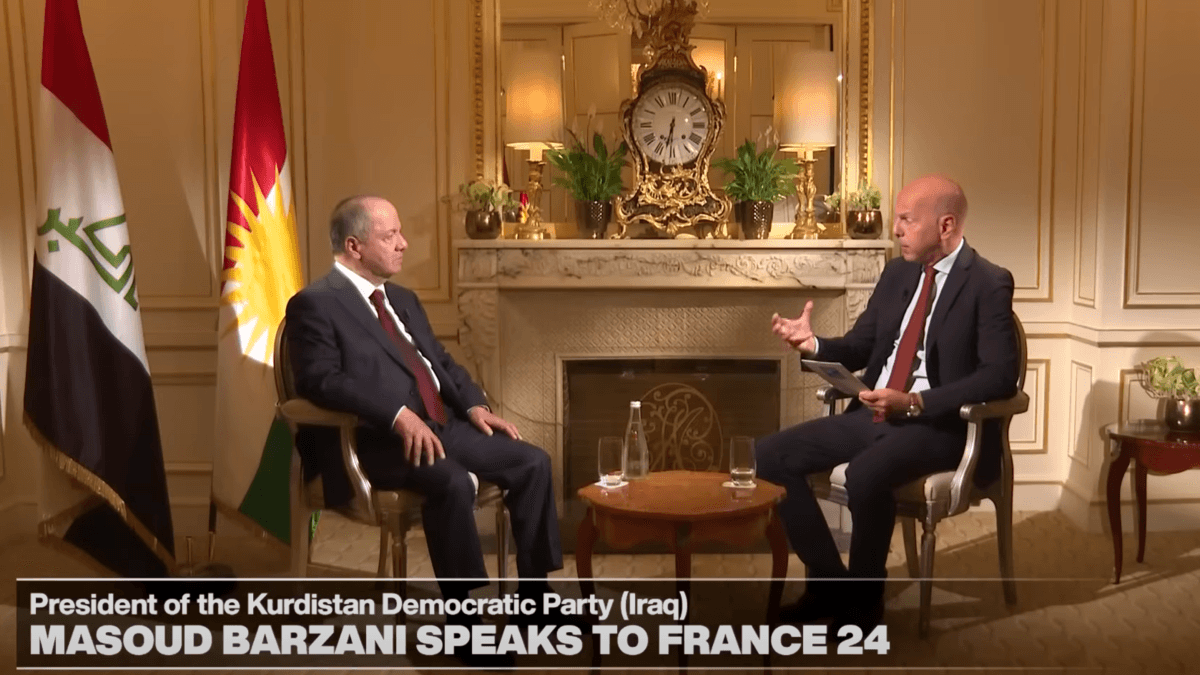 ئاڤا دەقی چاوپێکەوتنی سەرۆک بارزانی لەگەڵ فڕانس 24 بڵاو دەکاتەوە و چەند پەیامێکی نوێی هەیە