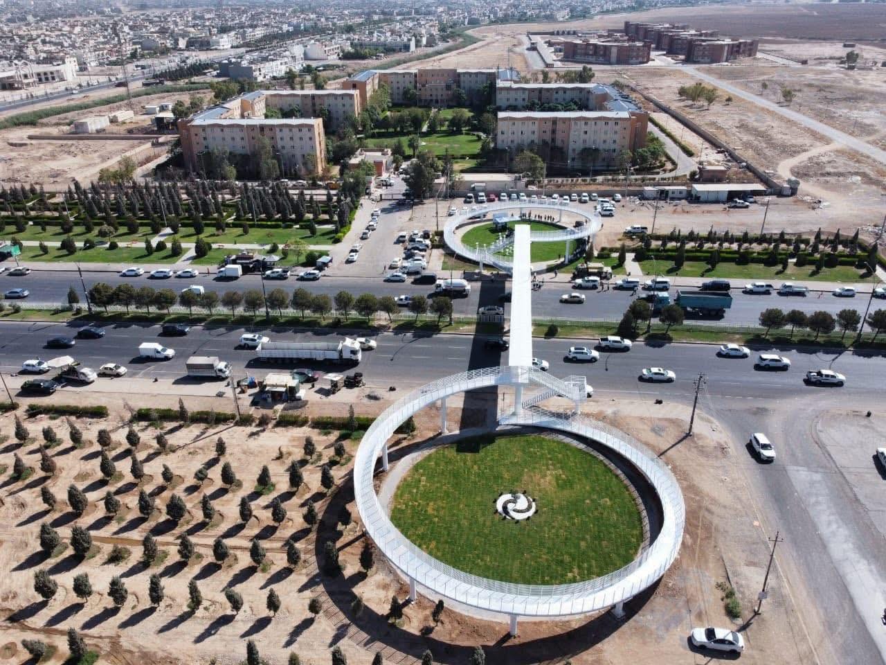 ناوازەترین پرد لەسەر ئاستی عێراق لە هەولێر کرایەوە