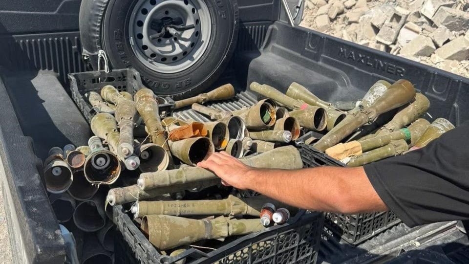 نزیکەی 200 حەشوەی گوللە ئاربیجی لە گوندێکی چوارقوڕنە دۆزرایەوە