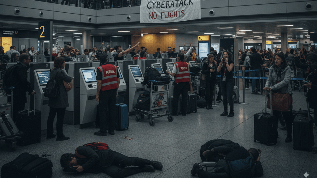 هێرشی ئەلکترۆنی گەشتە ئاسمانییەکانی فڕۆکەخانەکانی ئەوروپا پەک دەخات