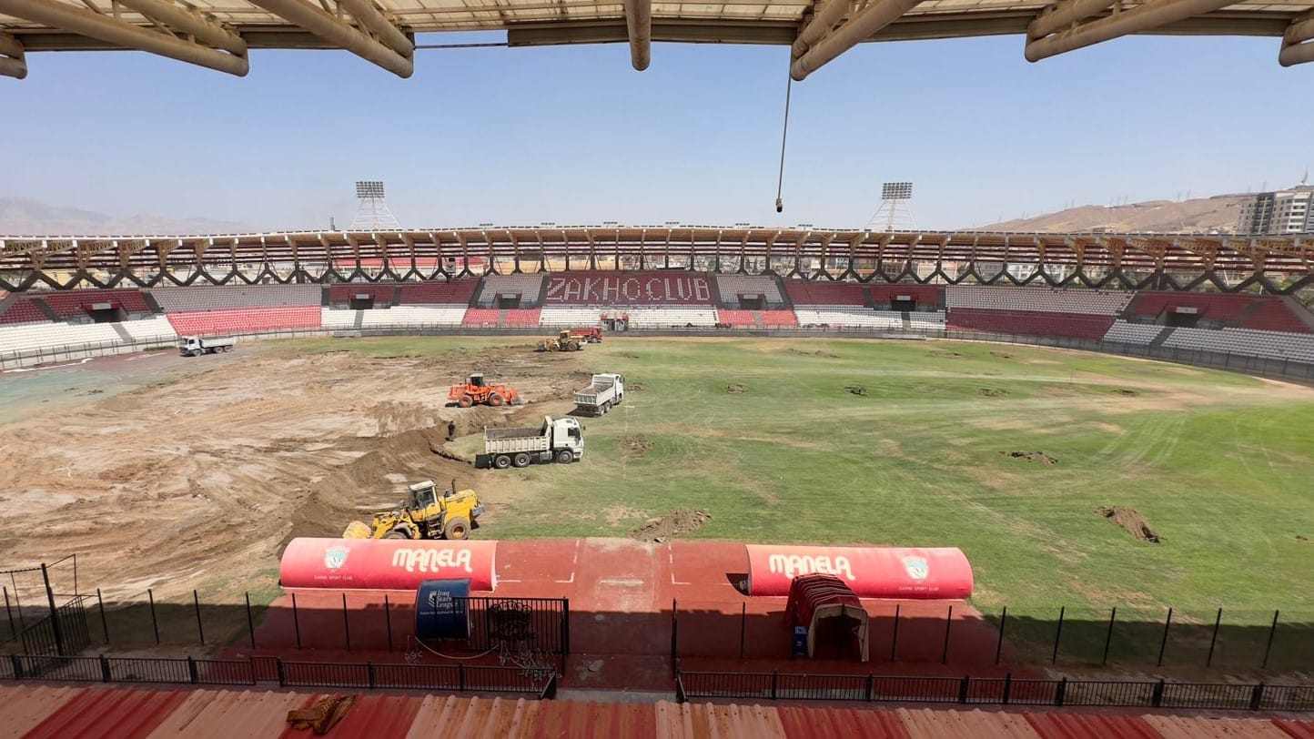 کۆتایی ئەم مانگە نۆژەنکردنەوەی یاریگای زاخۆ تەواو دەبێت