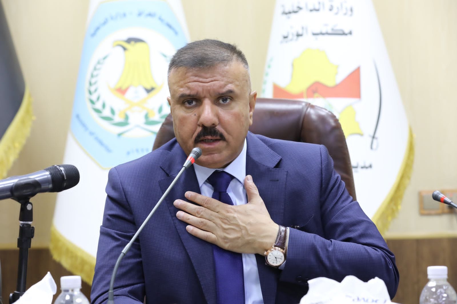 وەزیری ناوخۆی عێراق لە کەرکووکە