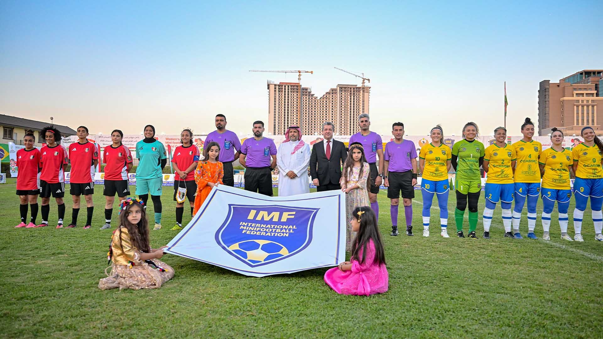 بە ئامادەبوونی سەرۆکوەزیران یاری کۆتایی مۆندیالی تۆپی پێی بچووكراوەی خانمان کۆتایی هات