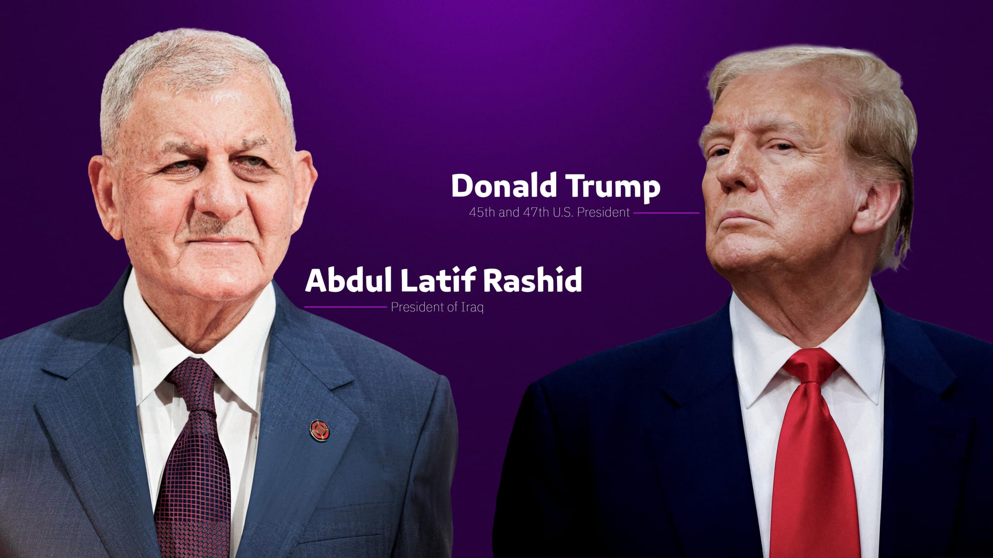 دۆناڵد ترەمپ نامەیەک بۆ سەرۆککۆماری عێراق دەنێرێت