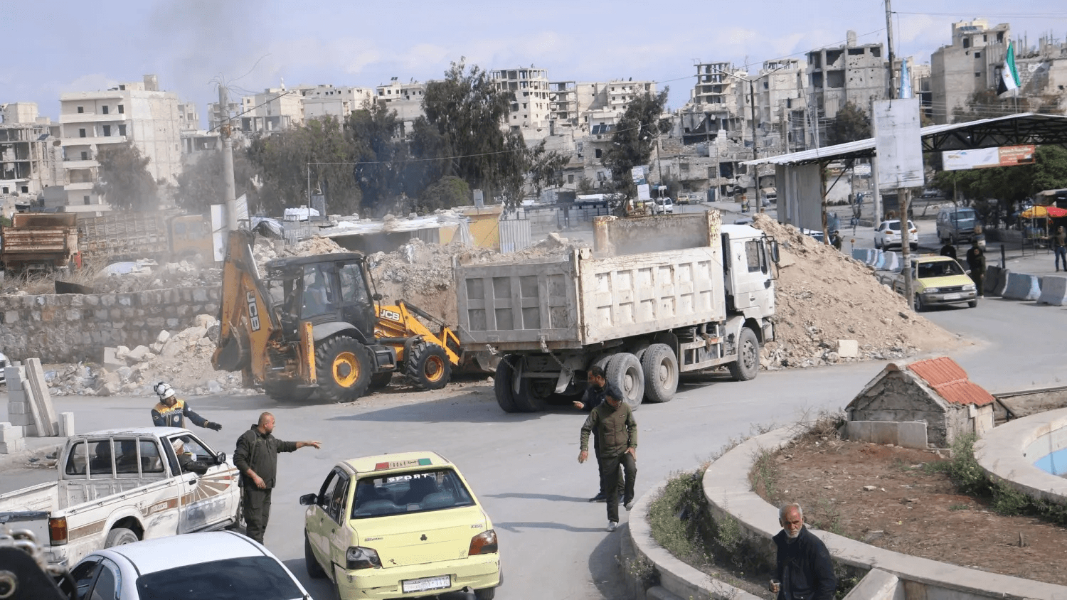 چەند بەربەستێکی دوو گەڕەکە کوردییەکەی حەلەب لادران