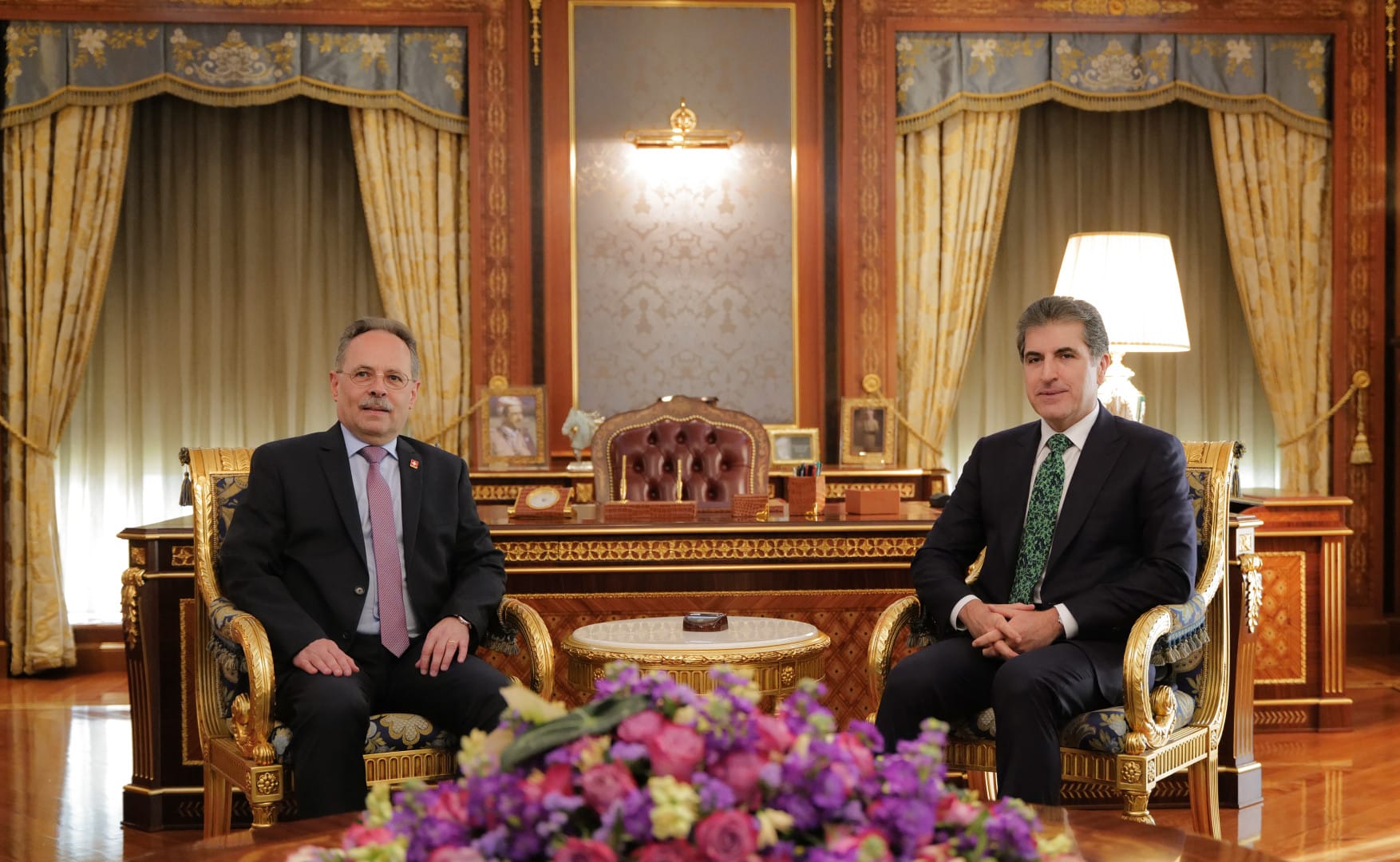 نێچیرڤان بارزانی و باڵيۆزى سويسرا تاوتوێی برەودان بە پەیوەندییەکان دەکەن