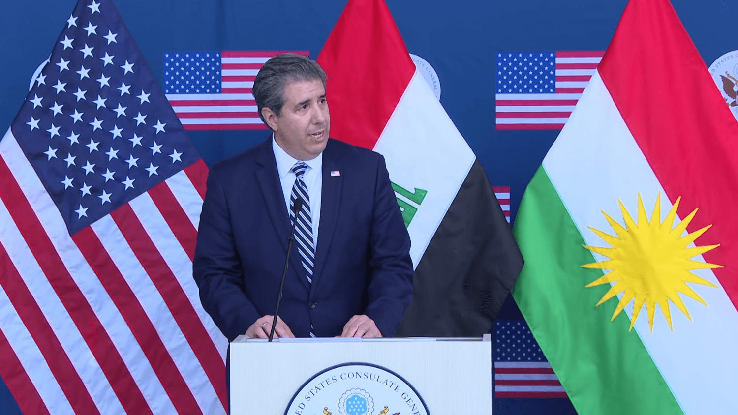 مایکڵ ڕیگاس: ئەمریکا بە بایەخەوە سەیری پەیوەندییەکانی لەگەڵ هەرێمی کوردستان دەکات