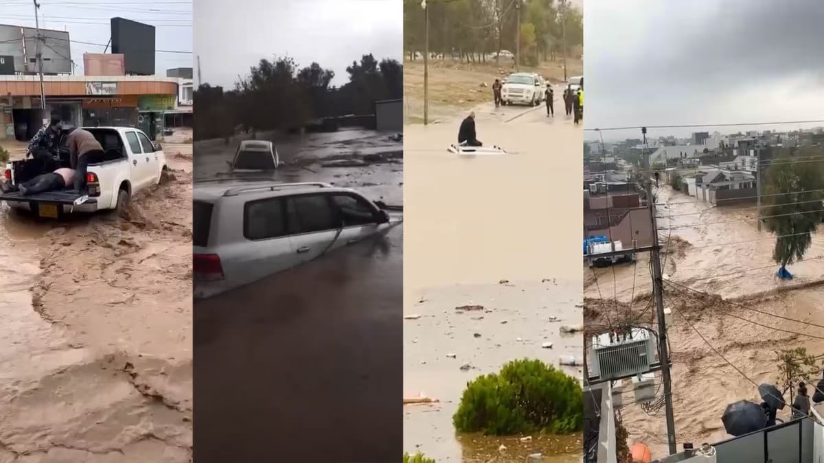 هەشت فەرمانگەی حکومی بەهۆی لافاو لە چەمچەماڵ زیانیان بەرکەوتووە