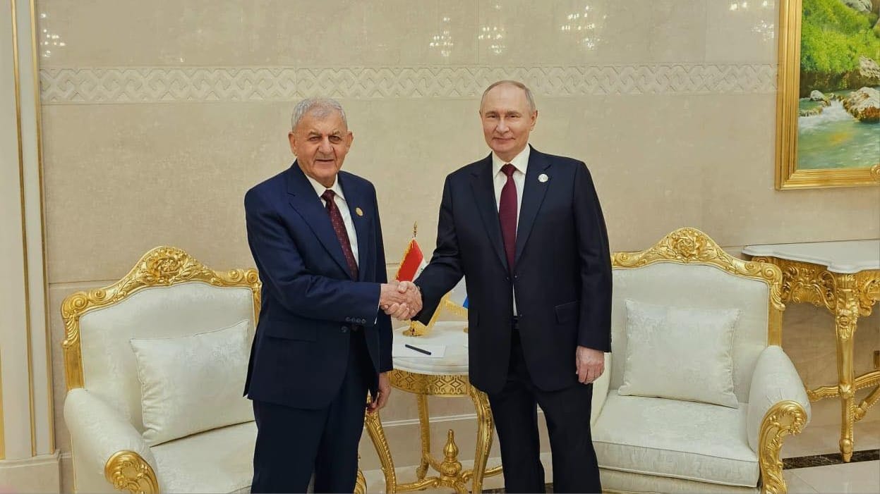 لەتیف ڕەشید و ڤلادیمێر پووتین کۆبوونەوە