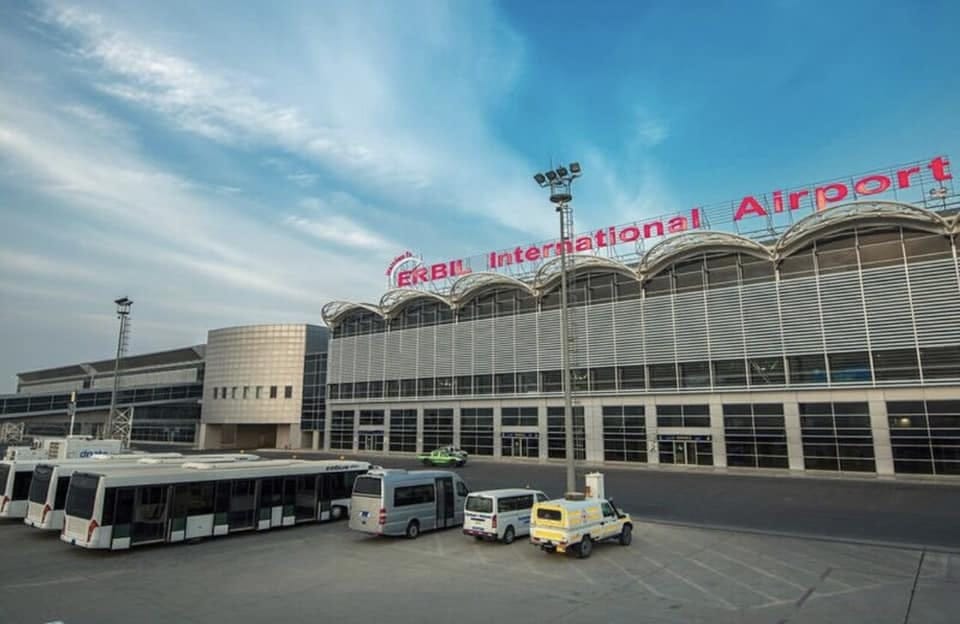 گەشتە ئاسمانییەکانی فڕۆکەخانەی نێودەوڵەتیی هەولێر بۆ جاری دووەم ڕاگیران