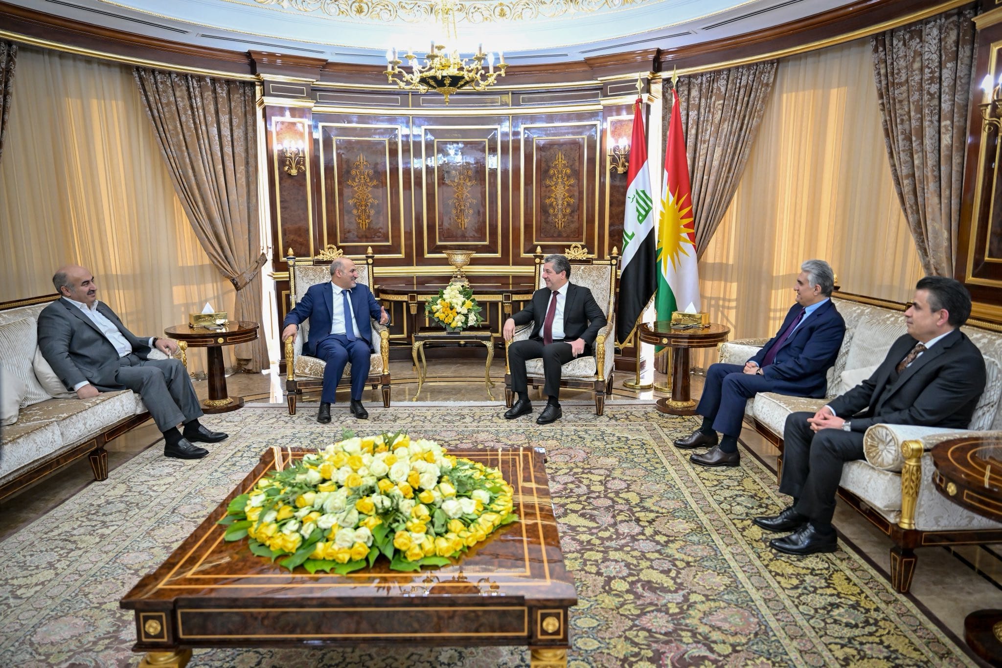 مەسرور بارزانی جەخت لە مافەکانی کورد و پێکهاتەکانی سووریا دەکاتەوە