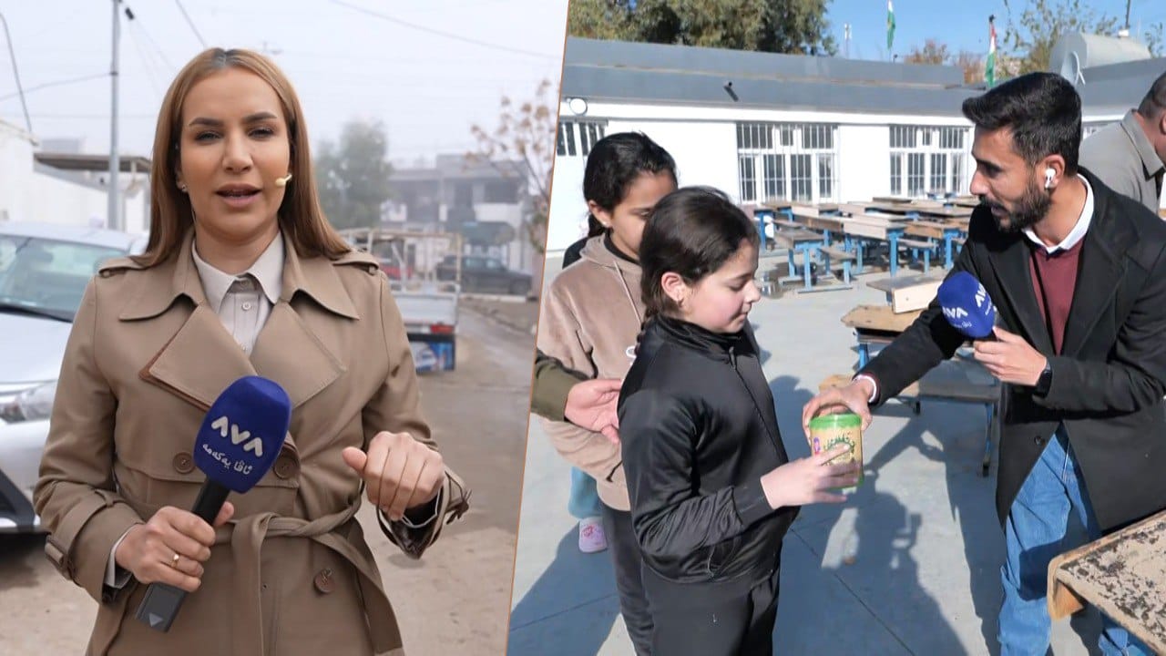 ئاڤا دەخیلەی منداڵە بەخشندەکانی پێشکەشی قوتابییانی قوتابخانەی قەندیل کرد