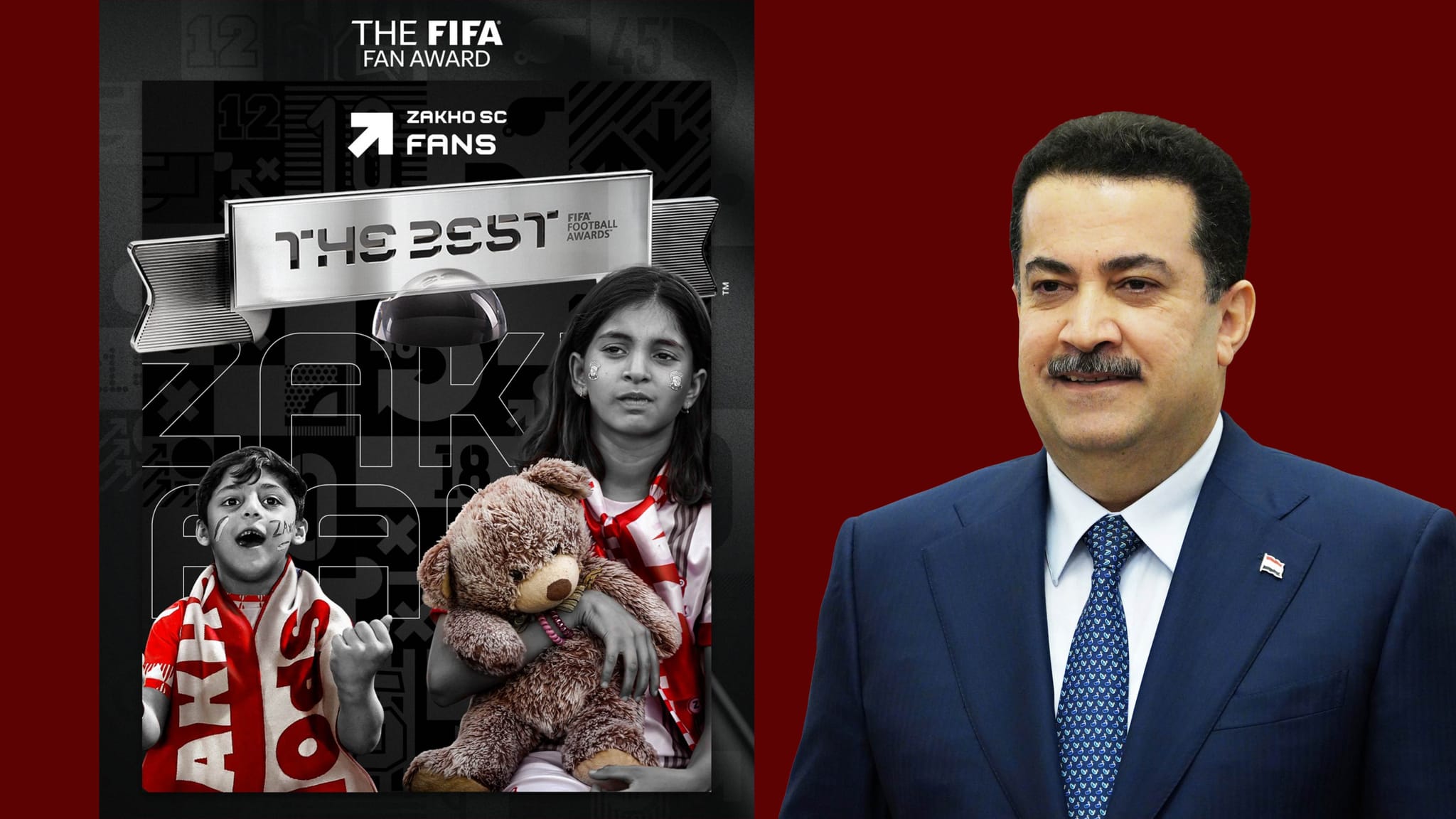 سوودانی بەبۆنەی بردنەوەی باشترین هاندەری ساڵ پیرۆزبایی لە یانەی زاخۆ دەکات