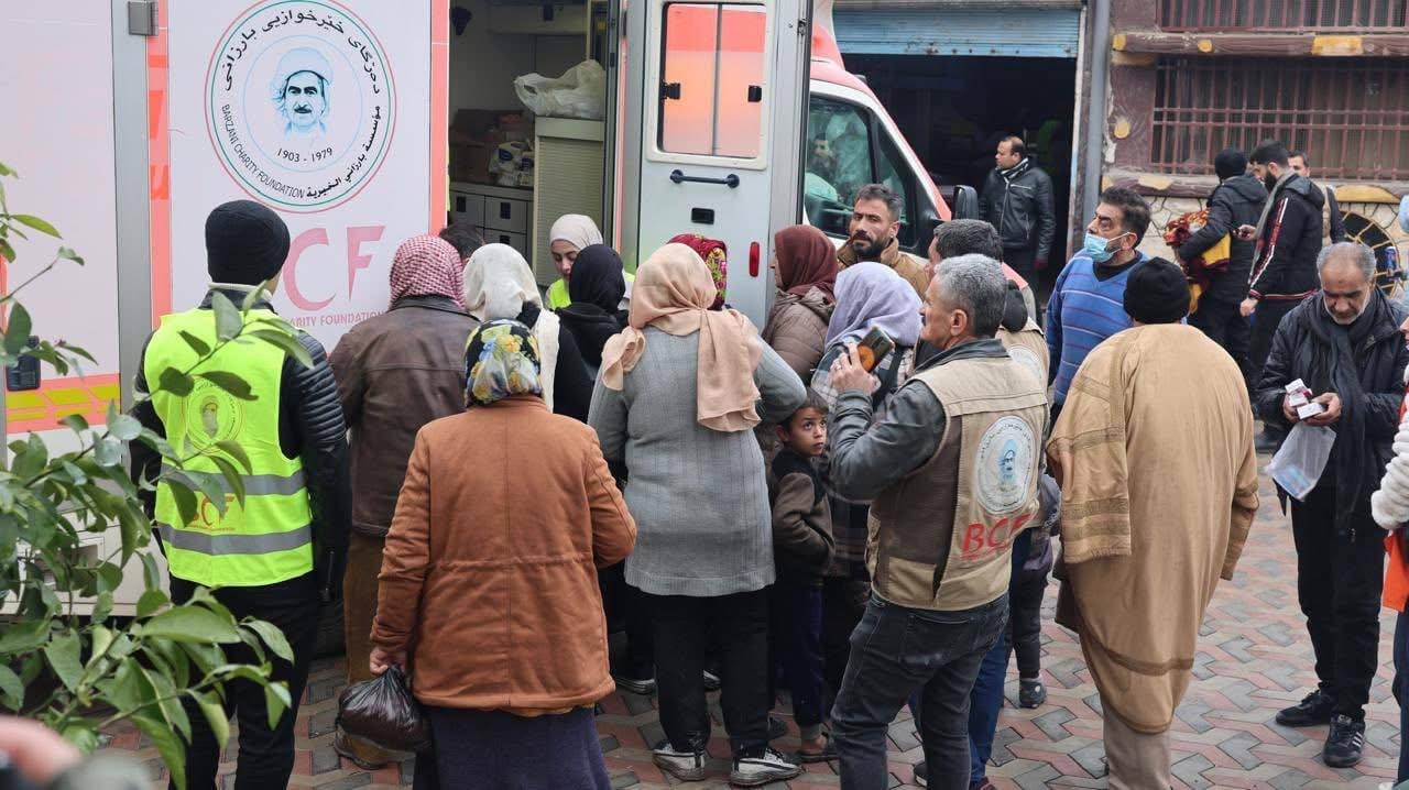 دەزگای خێرخوازیی بارزانی: زیاتر لە 150 هەزار کەس لە شێخ مەقسوود و ئەشرەفییە ئاوارەبوون