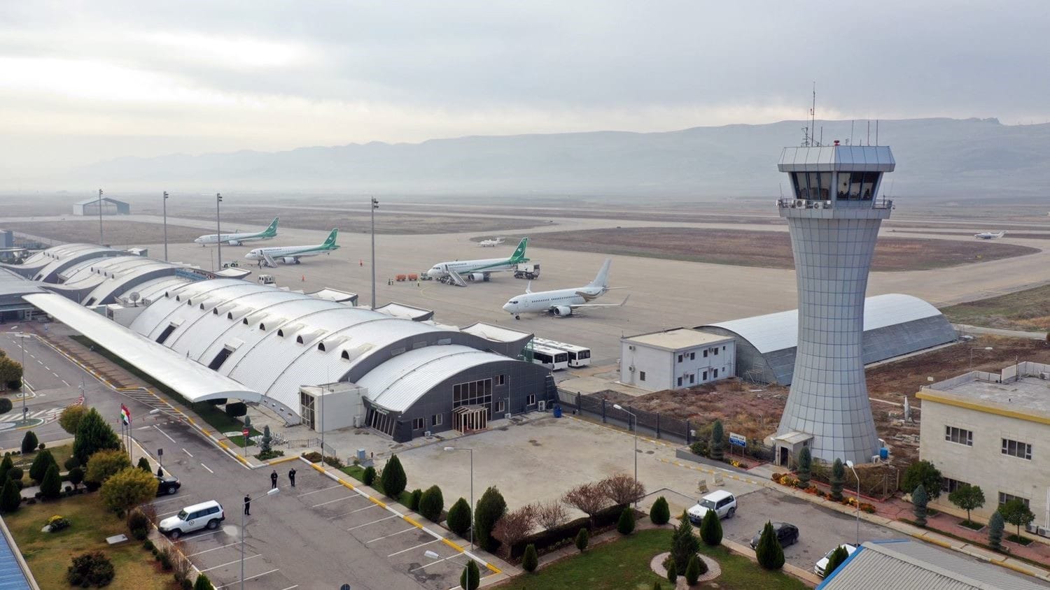 بەهۆی نالەباری کەشوهەوا گەشتەکانی فڕۆکەخانەی سلێمانی ڕاگیران