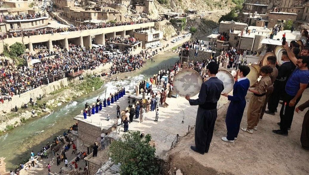 ڕێوڕەسمی هەزار دەف لە پاڵنگان بەڕێوە دەچێت