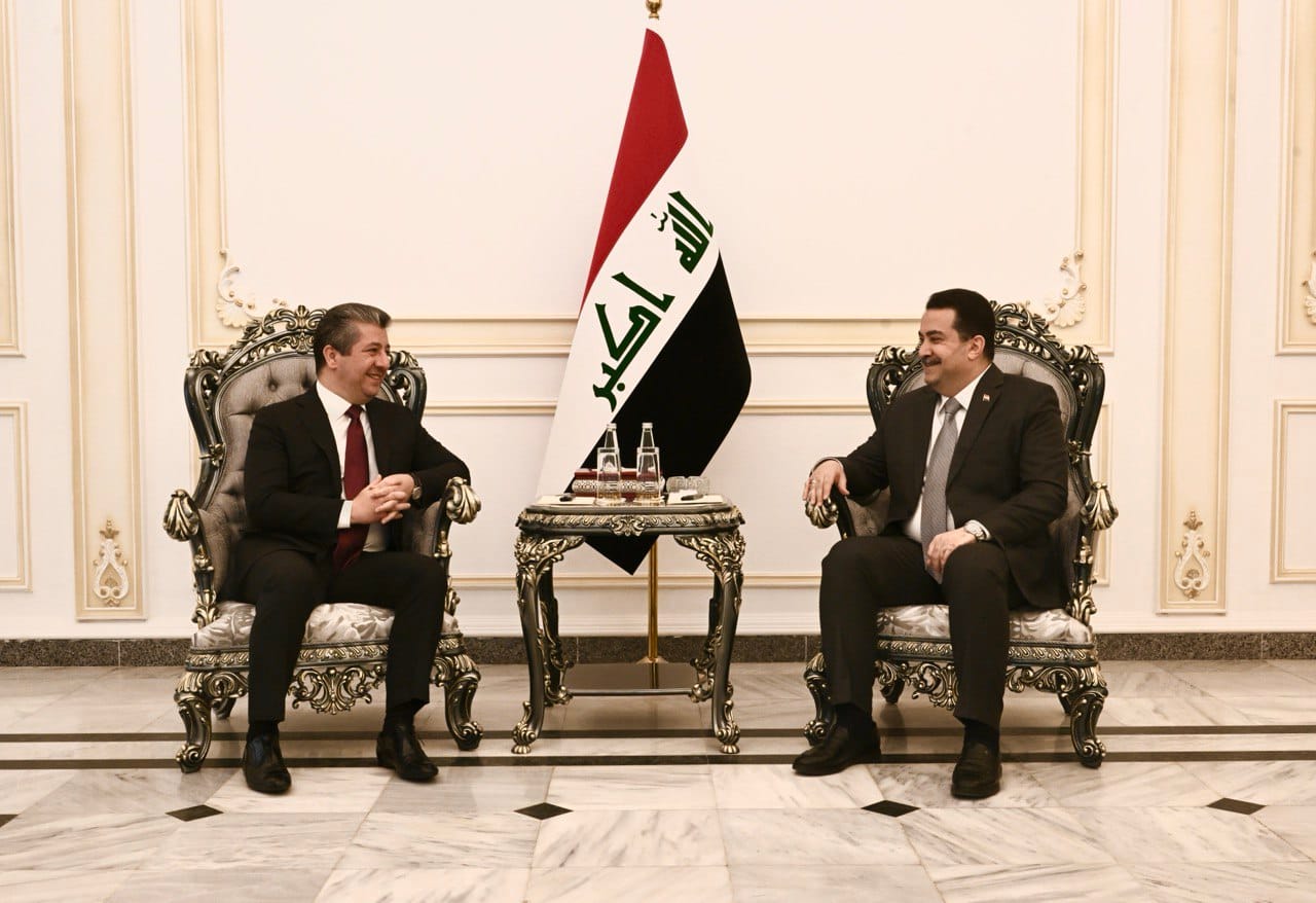 سەرۆکوەزیران بارزانی و سەرۆکوەزیرانی عێراق هاوڕابوون لهسەر گفتوگۆی بوونیادنەرانە بۆ چارەسەرکردنی کێشەکان