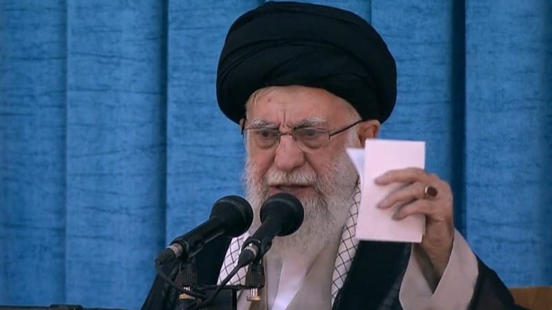 خامنەیی: تۆفانی ئەقسا هەموو پلانەكانی ئەمریكا و ئینگلیزی لەناوبرد